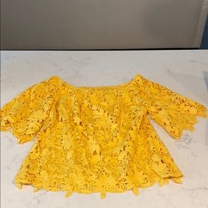 Yellow Lace Top